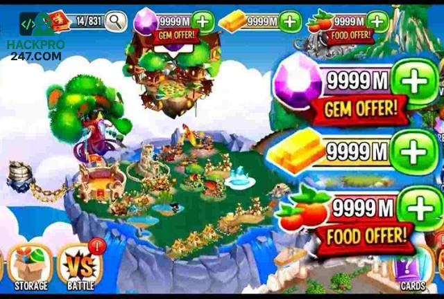 Dragon City là một tựa game xây dựng và chiến đấu với những chú rồng đầy màu sắc